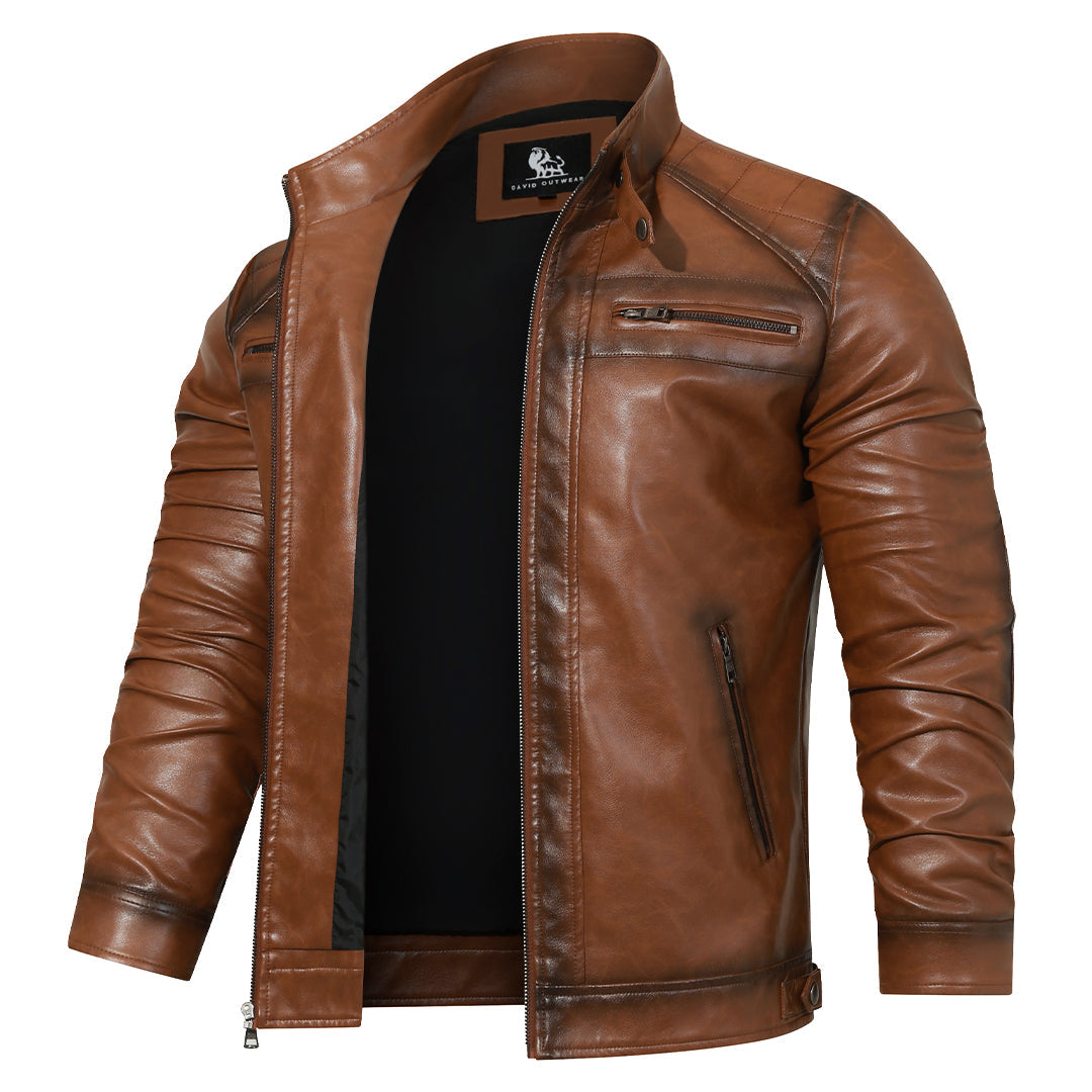 Nicolas - Veste Chic Racer Cuir
