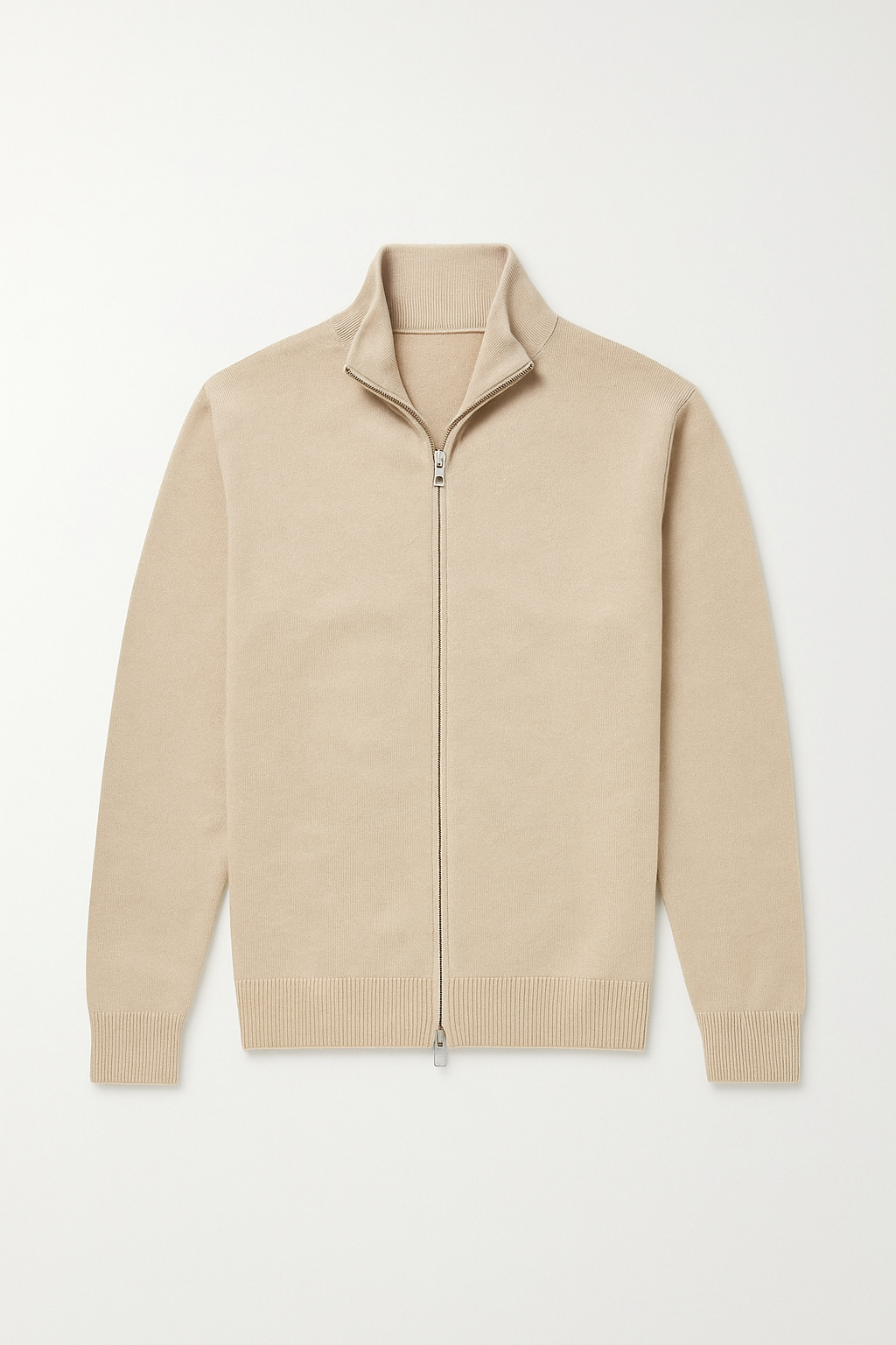 Vincent - Cardigan Élégant Zippé Col Montant