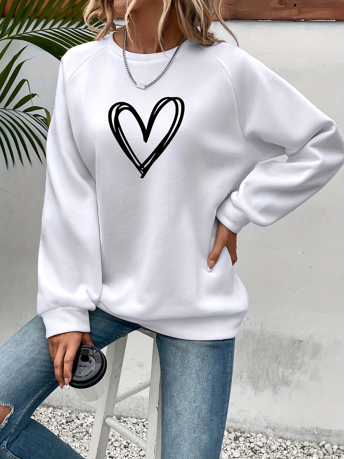 Manon - Sweat Féminin Oversize Imprimé