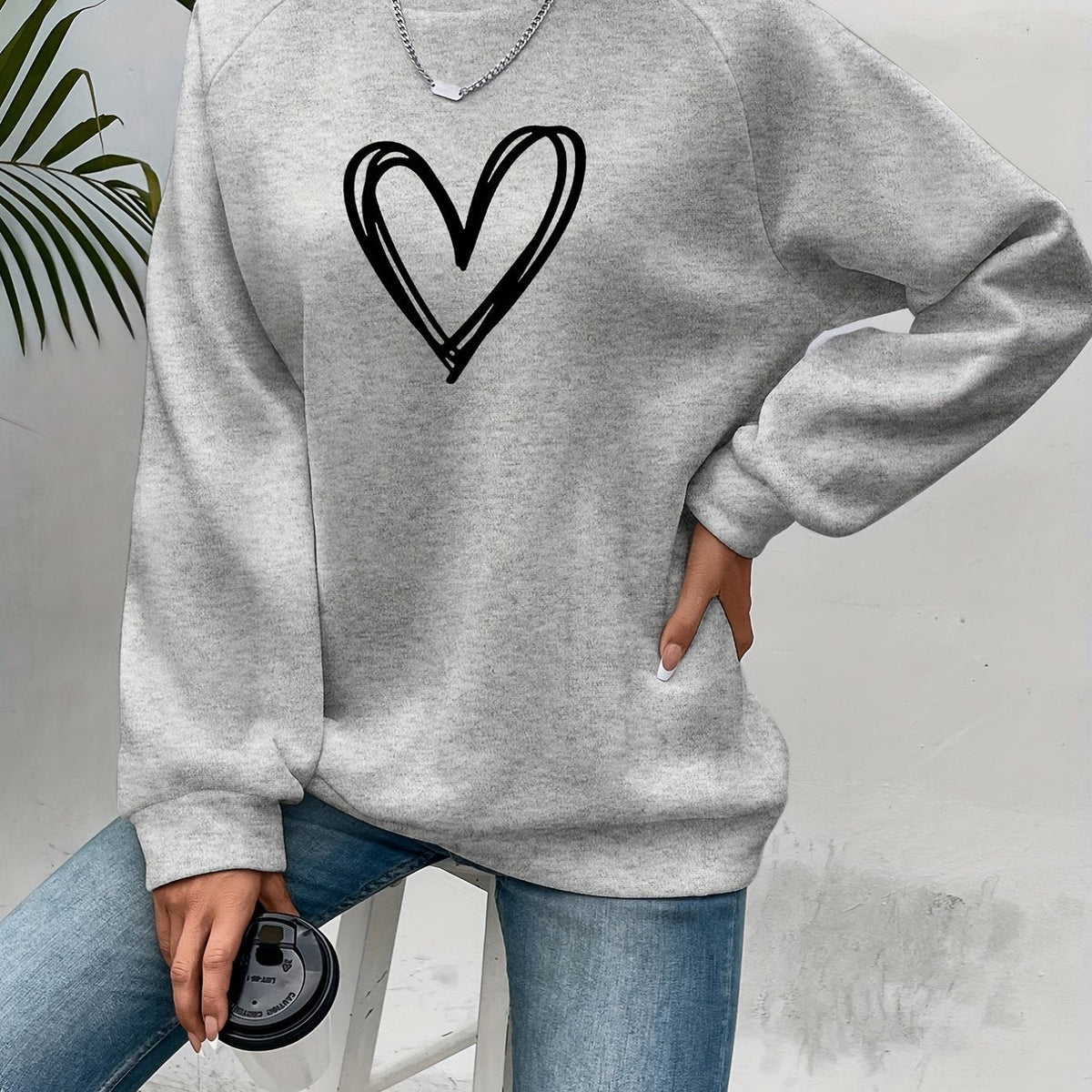 Manon - Sweat Féminin Oversize Imprimé
