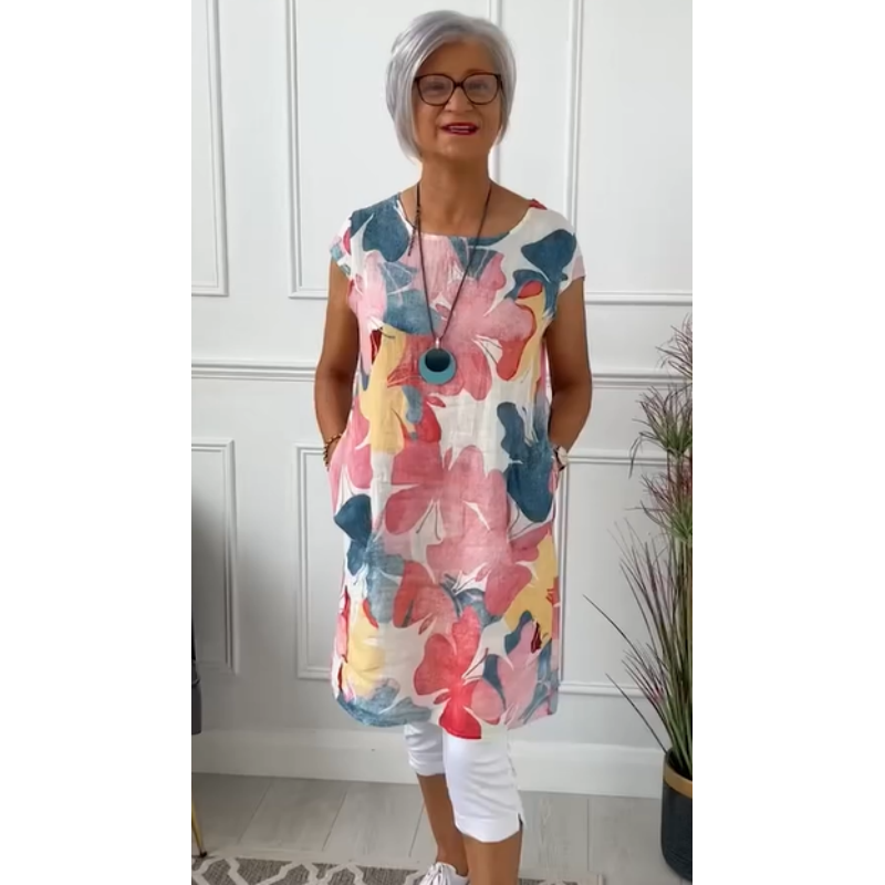 Robe Tunique Femme Fleurie - Diane