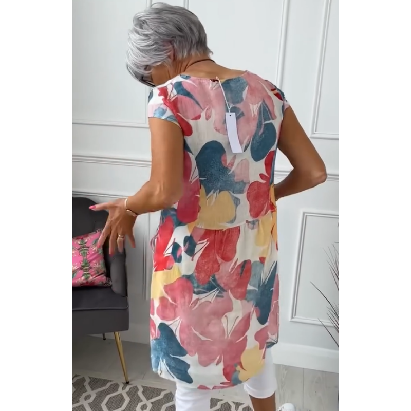 Robe Tunique Femme Fleurie - Diane
