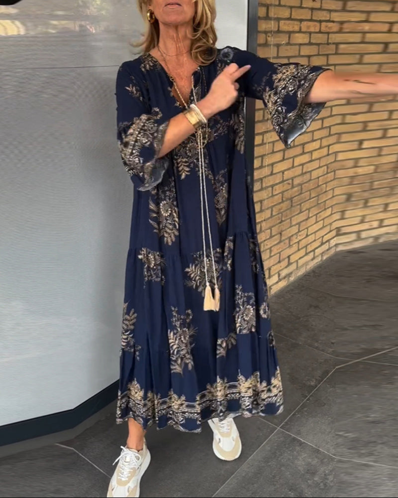 Mélanie - Belle Robe Longue Bohème Fleurie Femme
