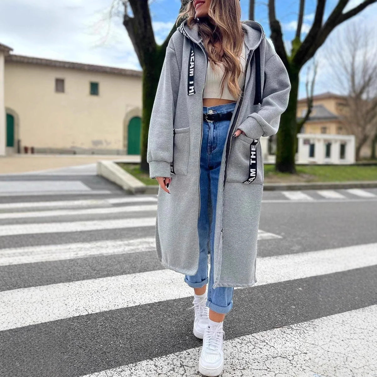 Juliette | Sweat à Capuche Chic Long Oversize