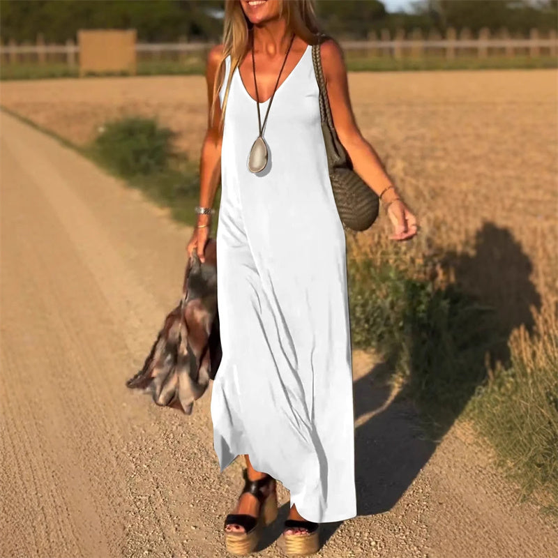 Marie - Robe Maxi Fluide D'Été