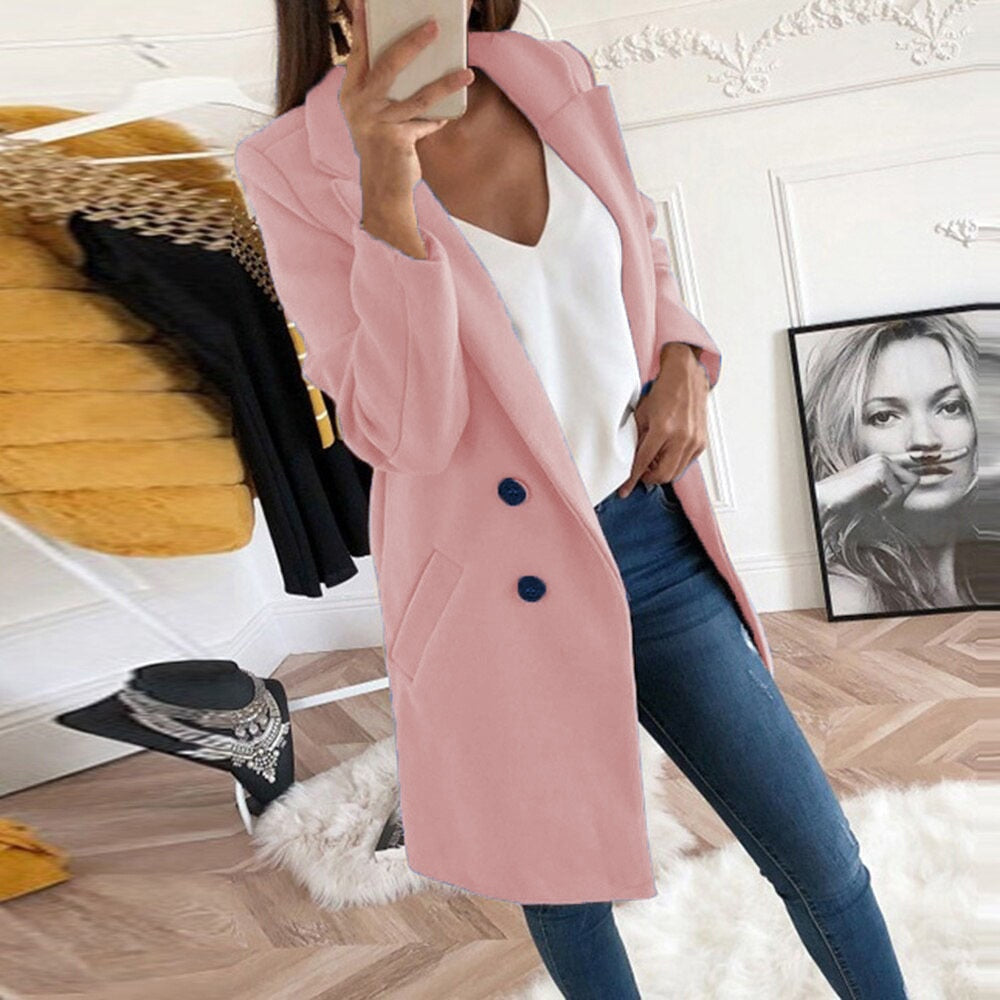Delphine | Manteau Chic Laine Chaud