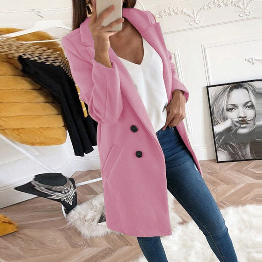 Delphine | Manteau Chic Laine Chaud
