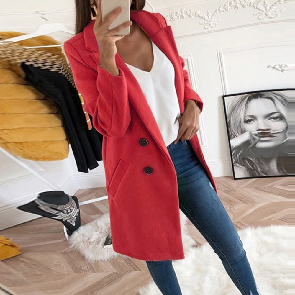 Delphine | Manteau Chic Laine Chaud