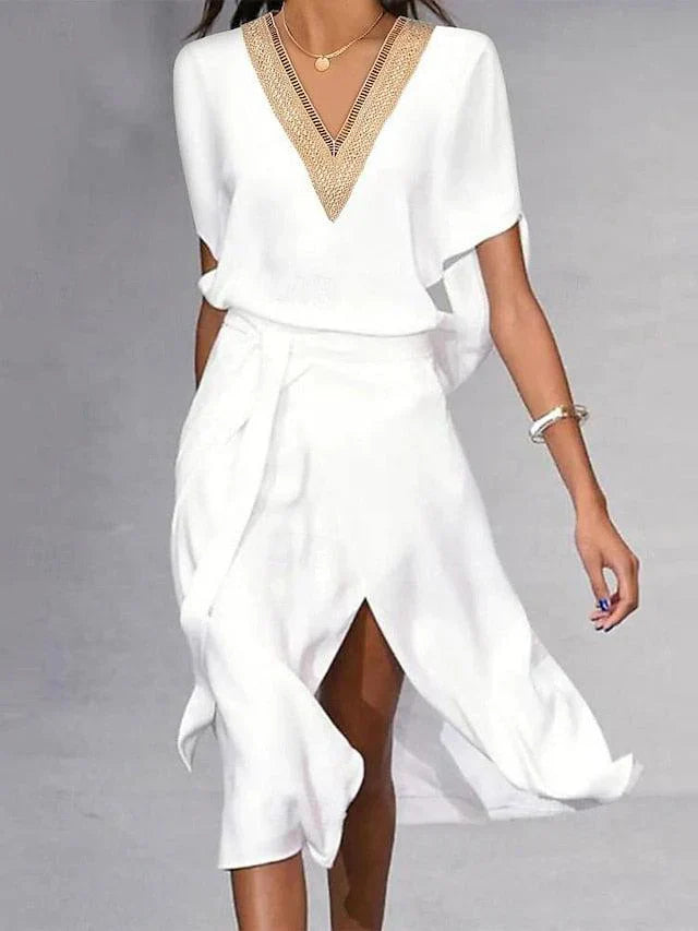 Céline - Robe Midi Fluide d'Été
