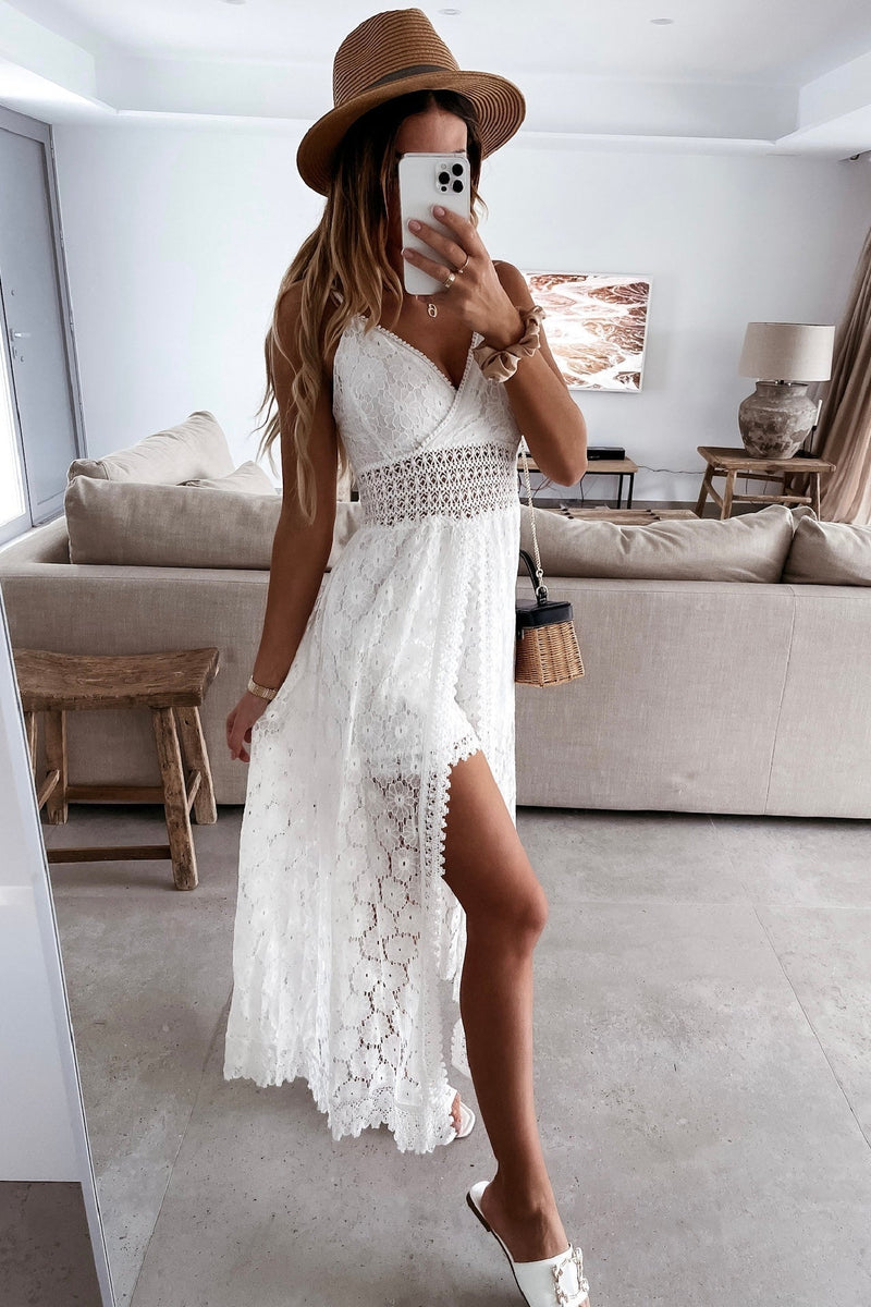 Célia - Robe Maxi Boho Imprimé Ikat Femme