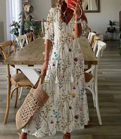 Morgane - Robe Longue Bohème Chic Femme