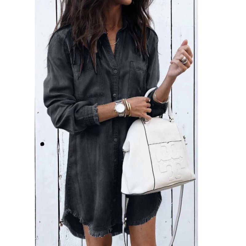 Julienne - Robe en denim - Tendance, Coupe confortable, Look audacieux - Femme