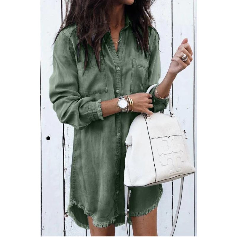Julienne - Robe en denim - Tendance, Coupe confortable, Look audacieux - Femme