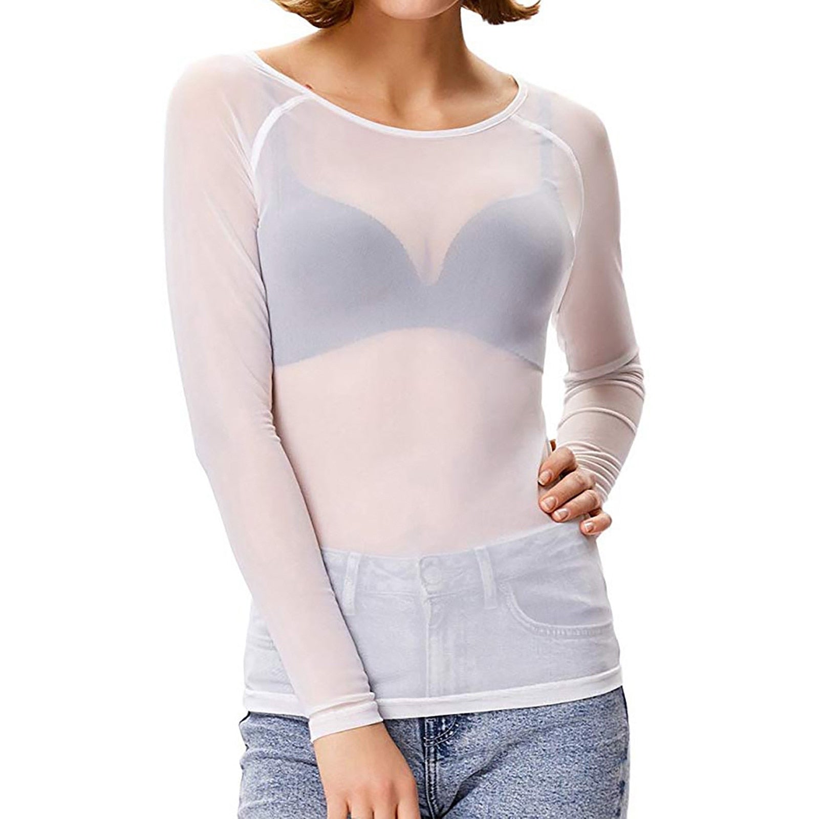 Nadia - Haut en Maille Élégant Manches Longues Femme