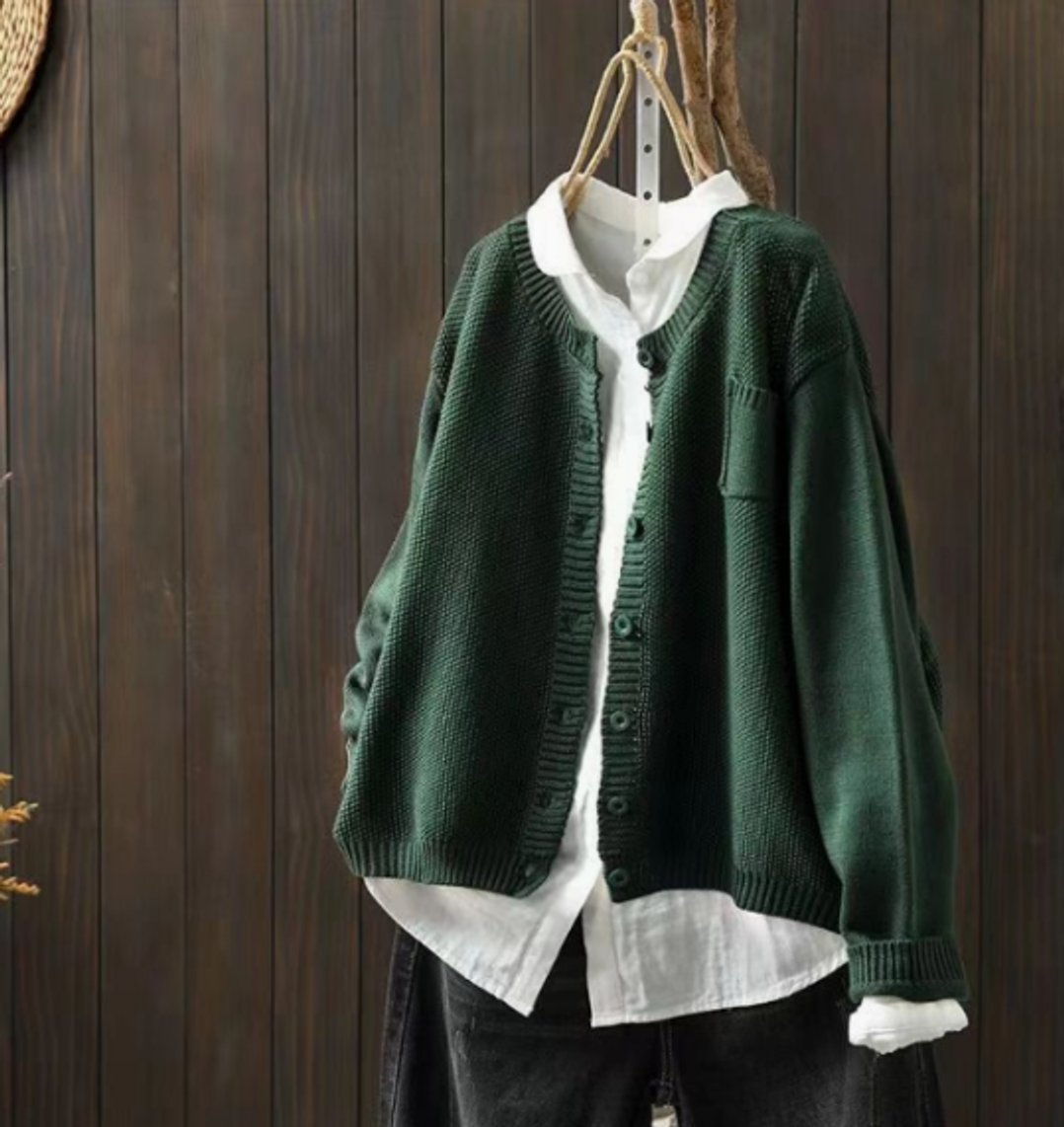 Aurélie - Cardigan Élégant Oversize Boutonné