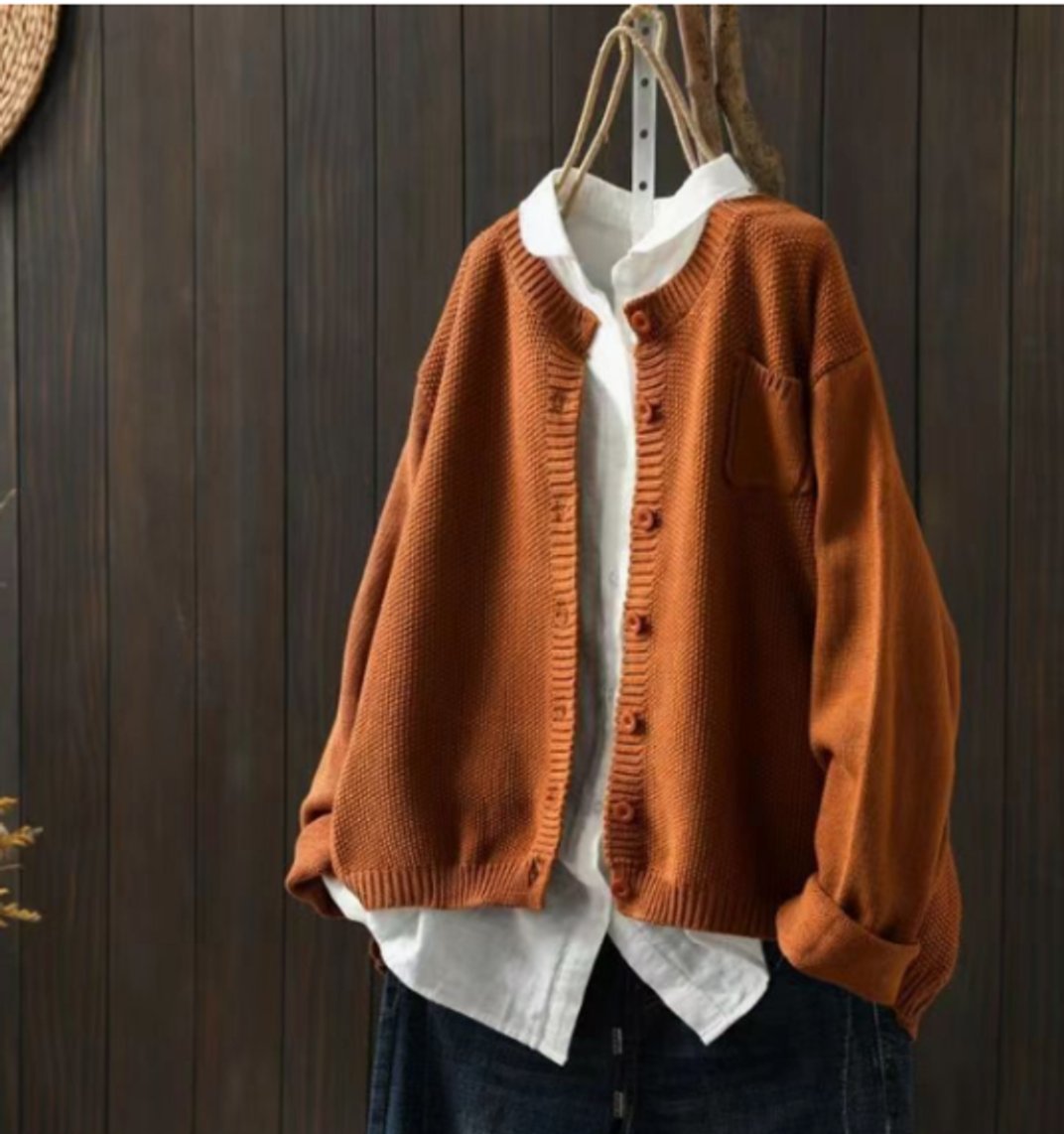 Aurélie - Cardigan Élégant Oversize Boutonné