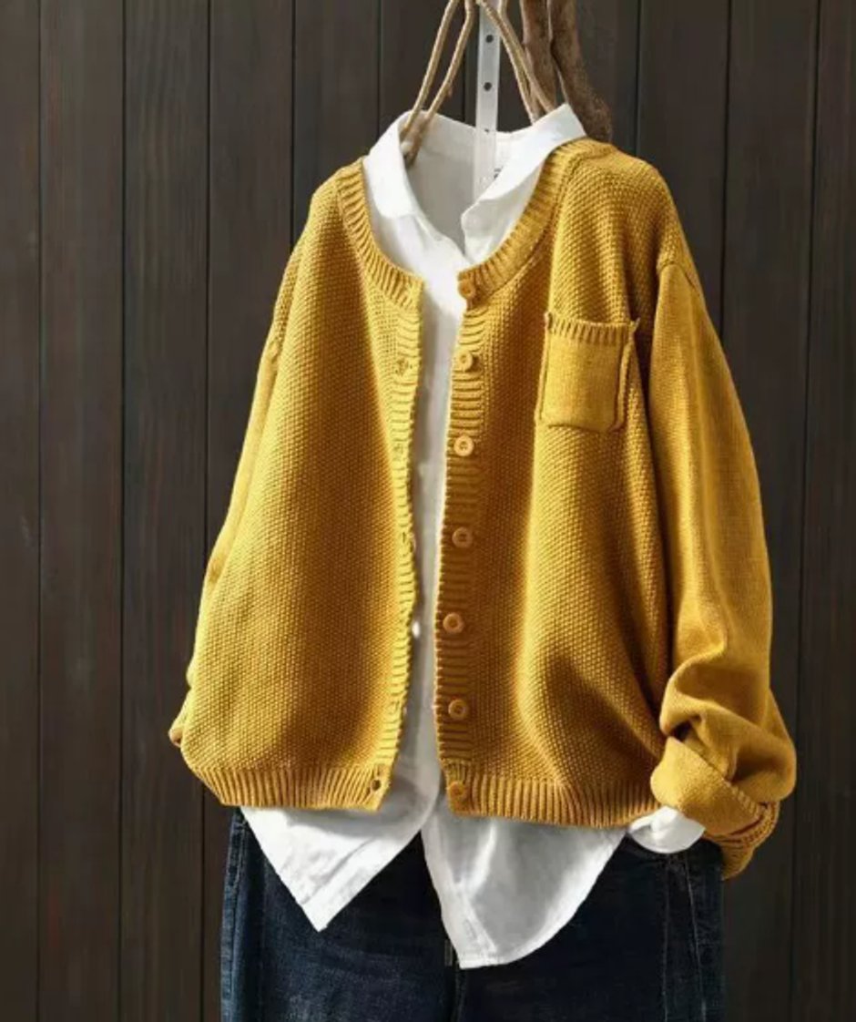 Aurélie - Cardigan Élégant Oversize Boutonné