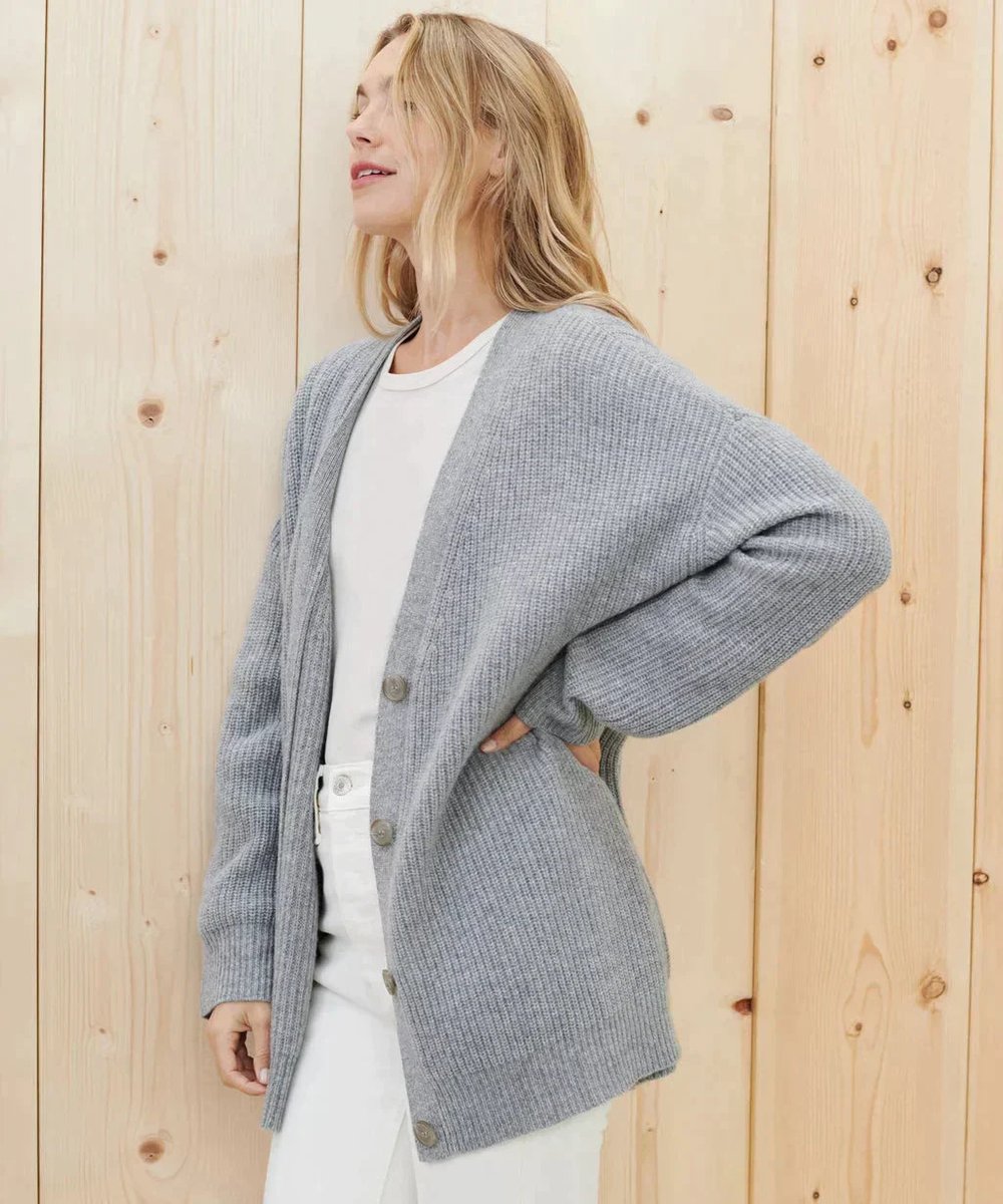 Sylvie - Cardigan Raffiné Cachemire Col V