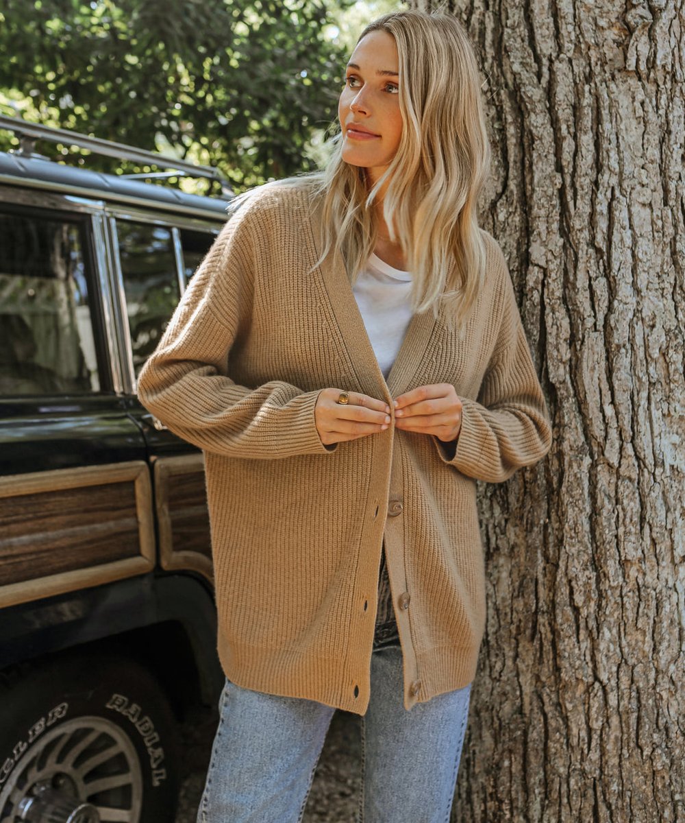 Sylvie - Cardigan Raffiné Cachemire Col V
