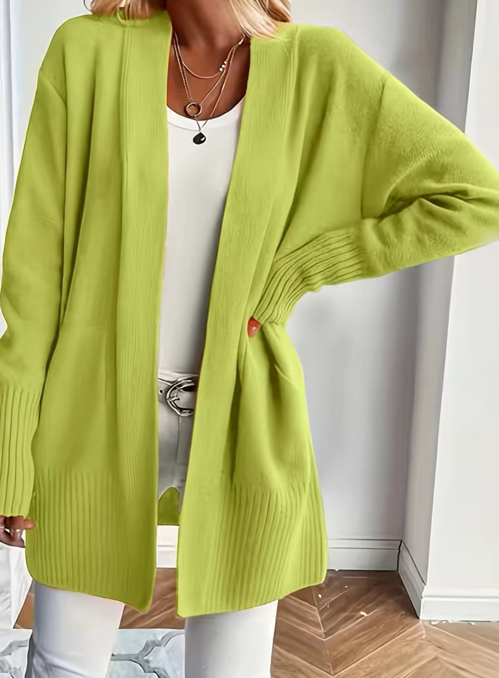 Valérie - Cardigan Élégant Oversize Ouvert