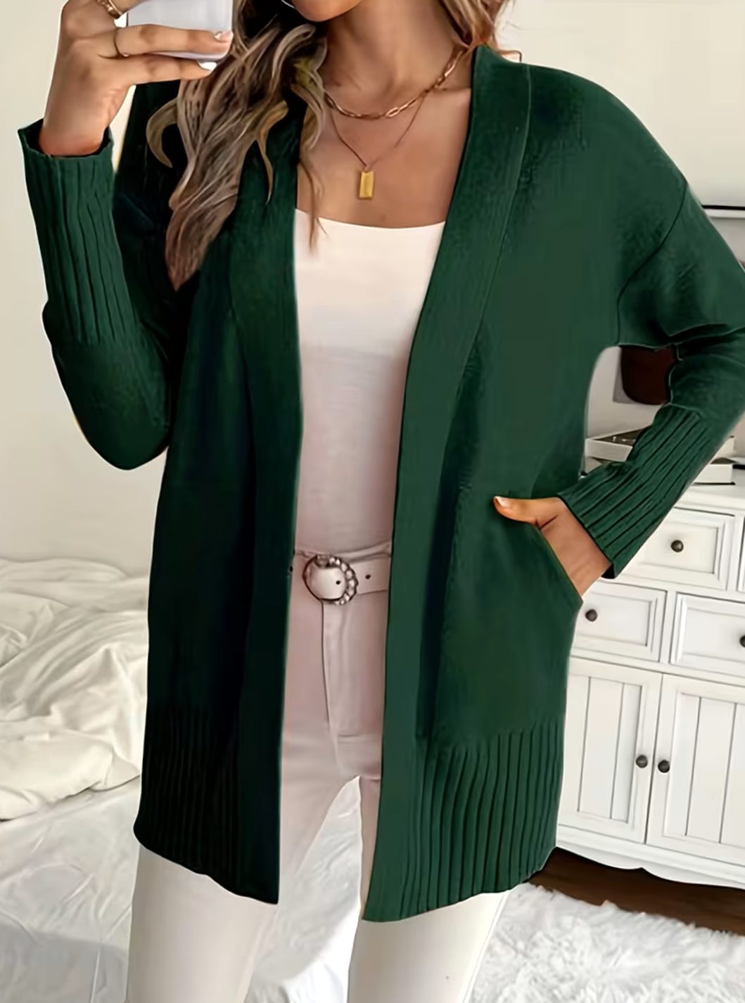 Valérie - Cardigan Élégant Oversize Ouvert