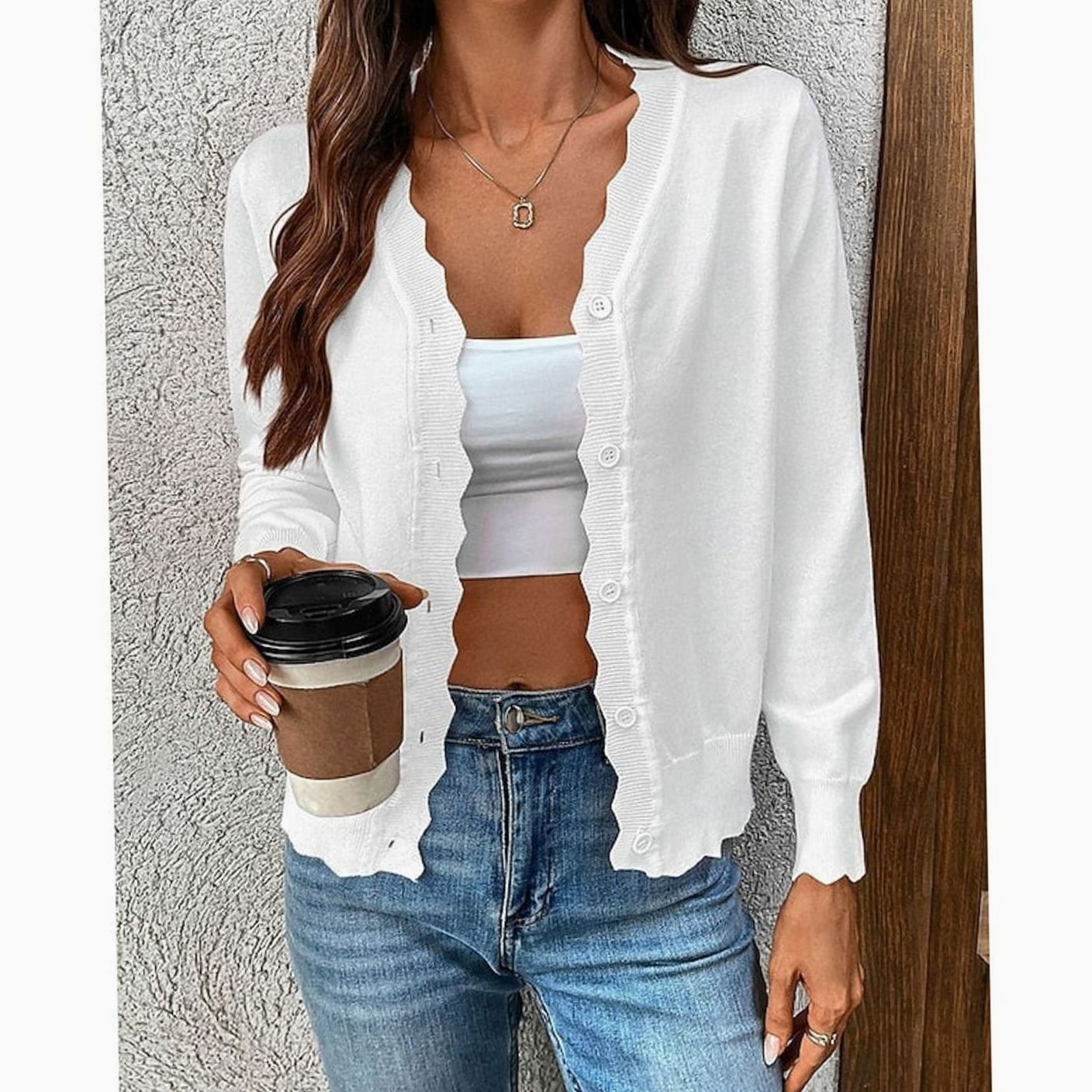 Aurélie - Cardigan Élégant Boutonné