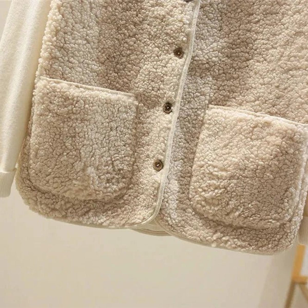Isabelle - Gilet Élégant Grosse Maille Boutonné