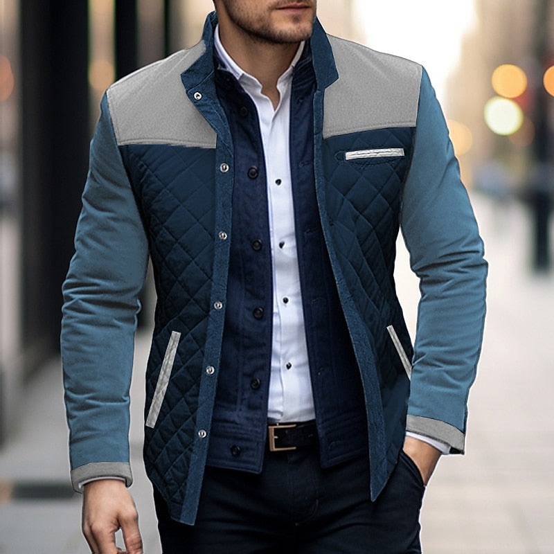 Julien - Veste Élégante Matelassée Bicolore