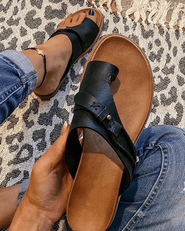 Dominique - Sandales orthopédiques - Modèle confortable, Femme