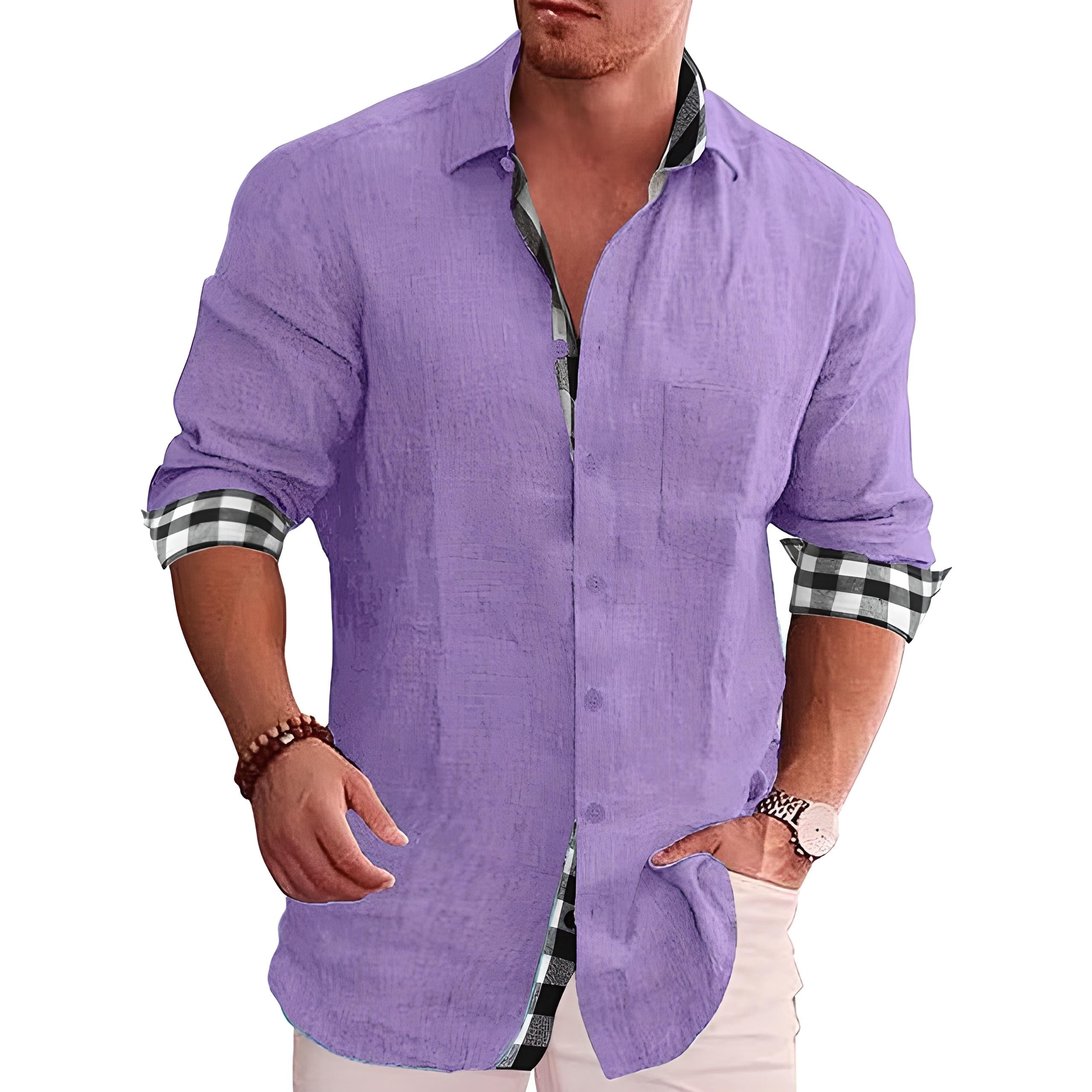 Jules - Chemise Homme en Lin à Manches Longues