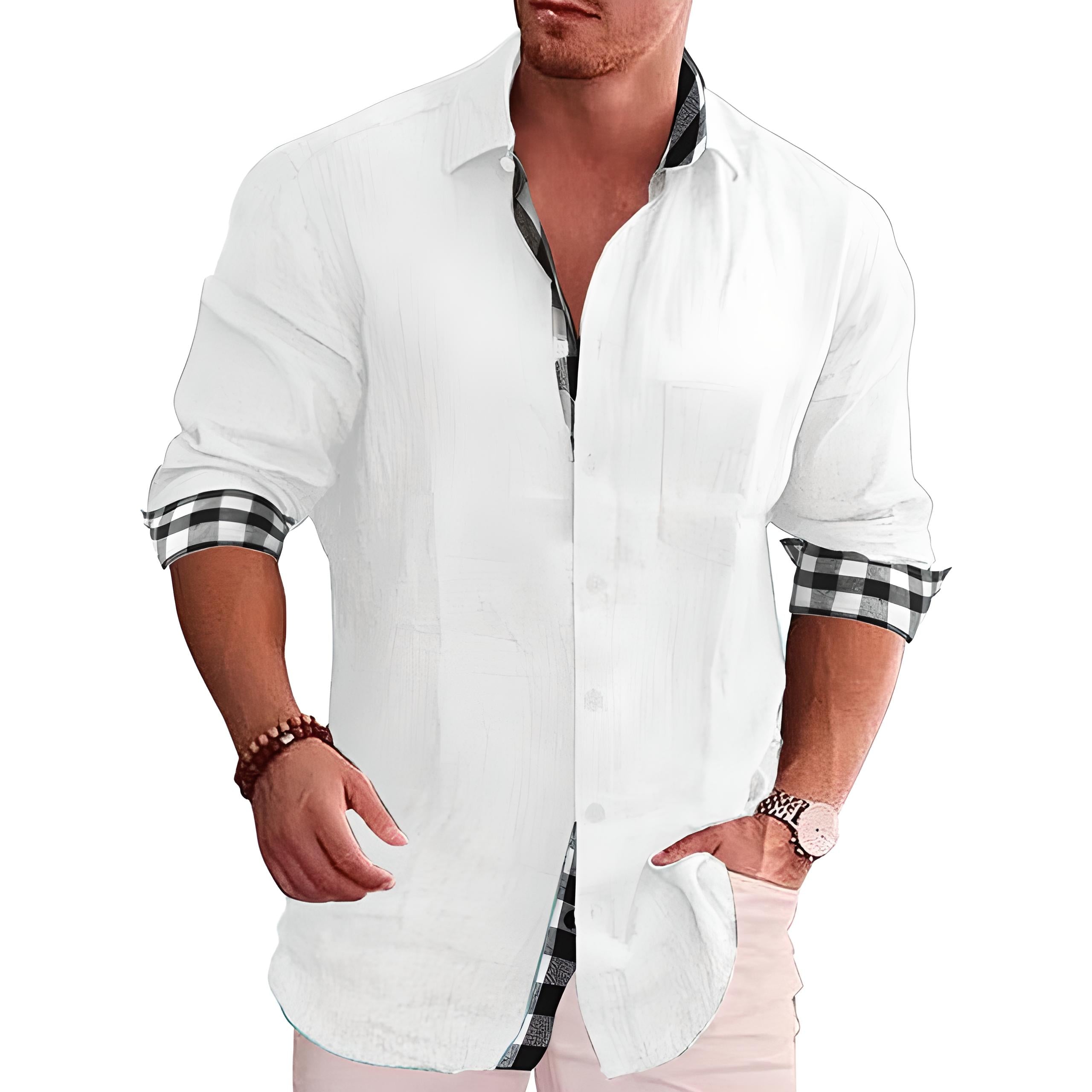 Jules - Chemise Homme en Lin à Manches Longues